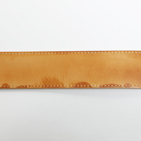 LOUIS VUITTON 2010 patent leather monogram belt Brown WS23259