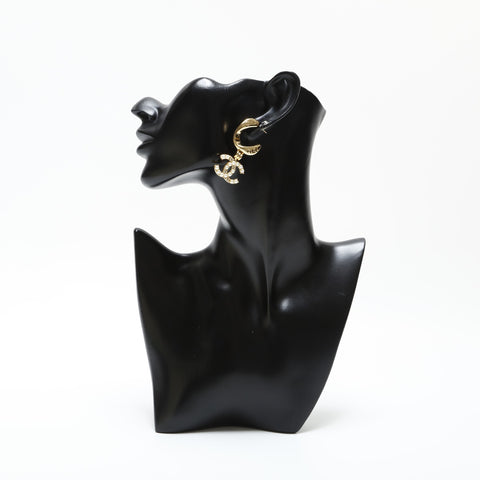 CHANEL B24A 2024 COCO Mark Hoop Pierce gold WS23266