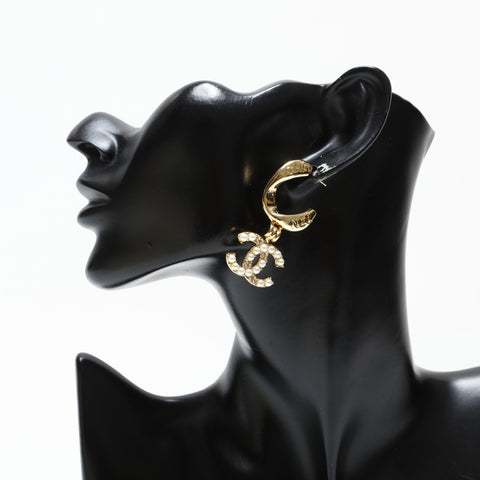 CHANEL B24A 2024 COCO Mark Hoop Pierce gold WS23266