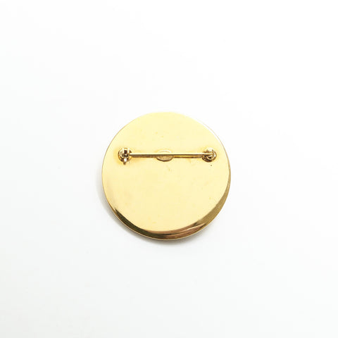 CHANEL 97P 1997 Turnlock COCO Mark Brooch gold WS23271