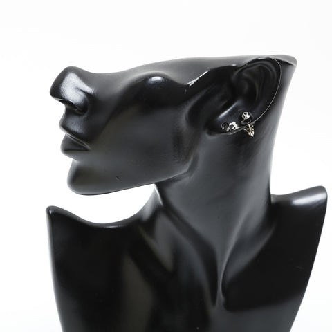 CHANEL 03C 2003 Mini COCO Mark Earring black WS23273