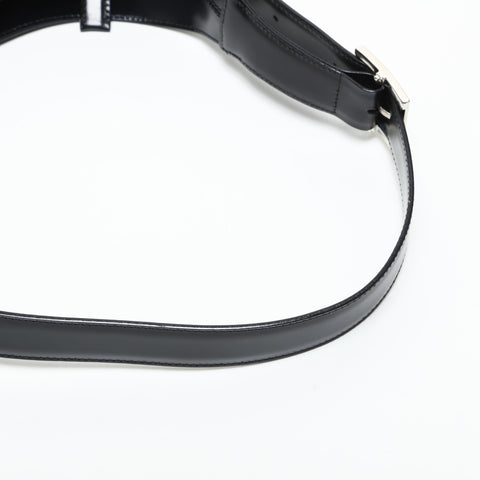 Salvatore Ferragamo Leather Gancini one belt Shoulder Bag black WS23278