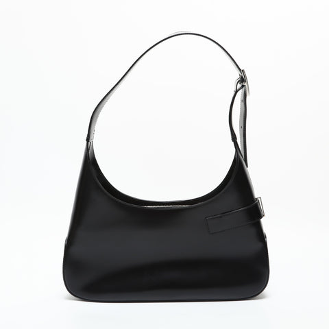 Salvatore Ferragamo Leather Gancini one belt Shoulder Bag black WS23278