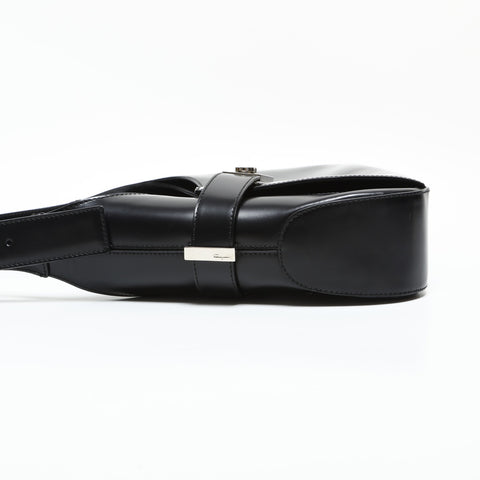 Salvatore Ferragamo Leather Gancini one belt Shoulder Bag black WS23278