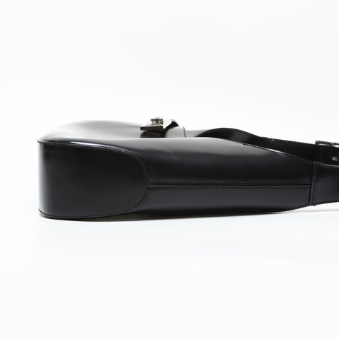 Salvatore Ferragamo Leather Gancini one belt Shoulder Bag black WS23278