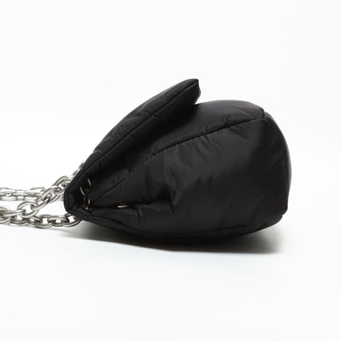 BALENCIAGA Eco Nylon Monaco Chain Padded Mini Bag Shoulder Bag black WS23281