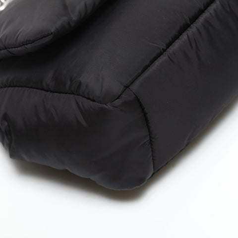 BALENCIAGA Eco Nylon Monaco Chain Padded Mini Bag Shoulder Bag black WS23281