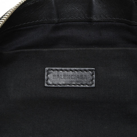 BALENCIAGA M Canvas Clip Logo Clutch bag black WS23282