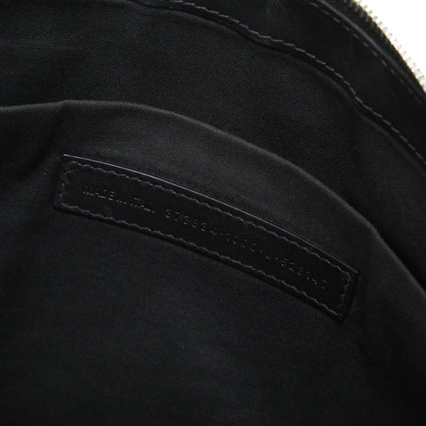 BALENCIAGA M Canvas Clip Logo Clutch Tasche schwarz WS23282