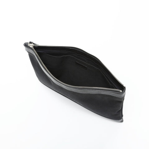 BALENCIAGA M Canvas Clip Logo Clutch Tasche schwarz WS23282