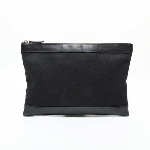 BALENCIAGA M Canvas Clip Logo Clutch Tasche schwarz WS23282