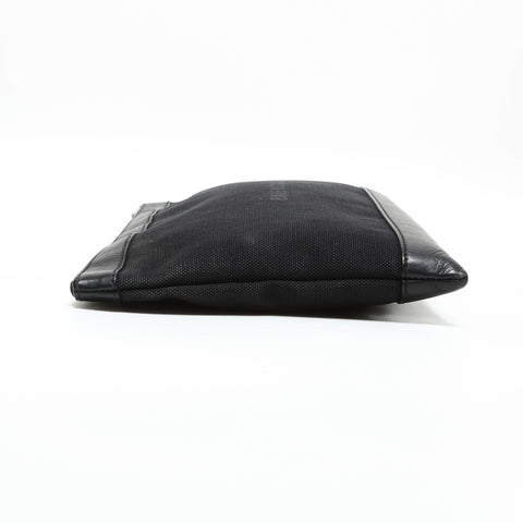 BALENCIAGA M Canvas Clip Logo Clutch Tasche schwarz WS23282