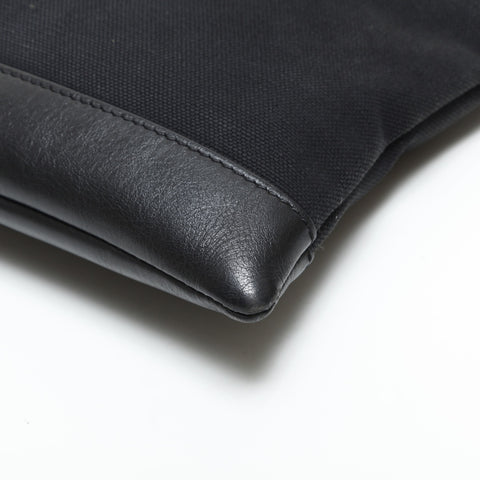 BALENCIAGA M Canvas Clip Logo Clutch Tasche schwarz WS23282