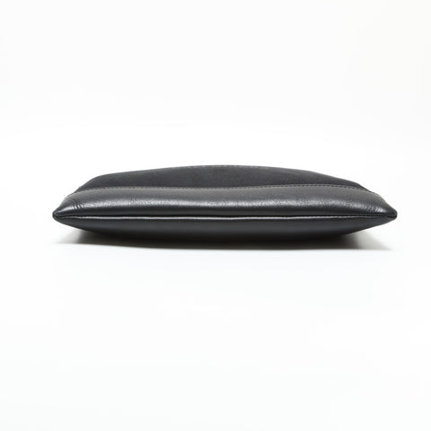 BALENCIAGA M Canvas Clip Logo Clutch Tasche schwarz WS23282