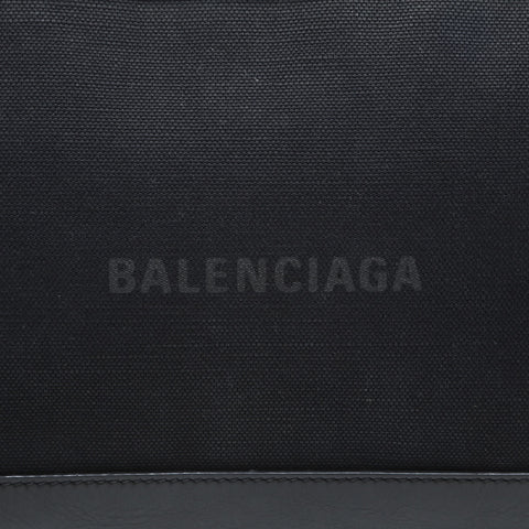 BALENCIAGA M Canvas Clip Logo Clutch Tasche schwarz WS23282