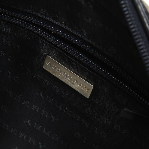 BURBERRY Nova Check PVC Bowling Bag Handbag beige WS23286