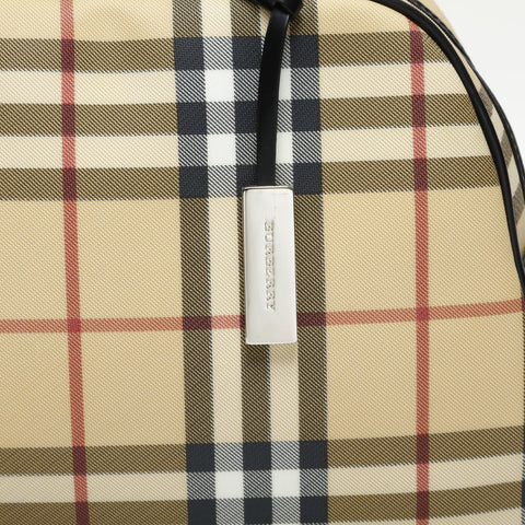 BURBERRY Nova Check PVC Bowling Bag Handbag beige WS23286