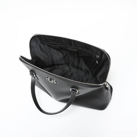 Salvatore Ferragamo Leather Vara Shoulder Bag black WS23289