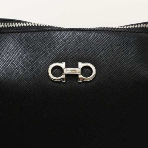 Salvatore Ferragamo Leather Vara Shoulder Bag black WS23289