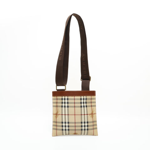 BURBERRY PVC Nova Check Shoulder Bag beige WS23291