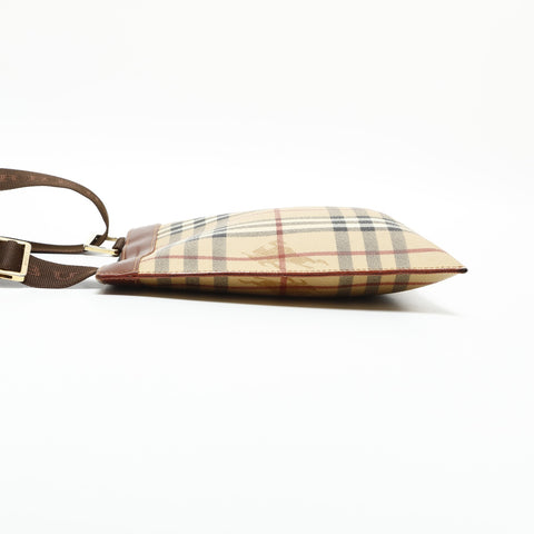 BURBERRY PVC Nova Check Shoulder Bag beige WS23291