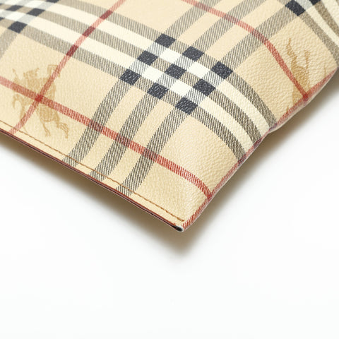 BURBERRY PVC Nova Check Shoulder Bag beige WS23291