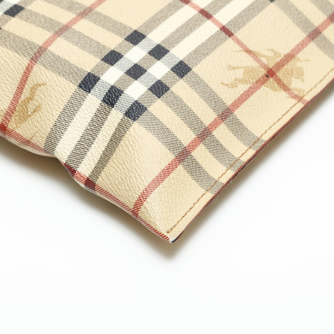 BURBERRY PVC Nova Check Shoulder Bag beige WS23291