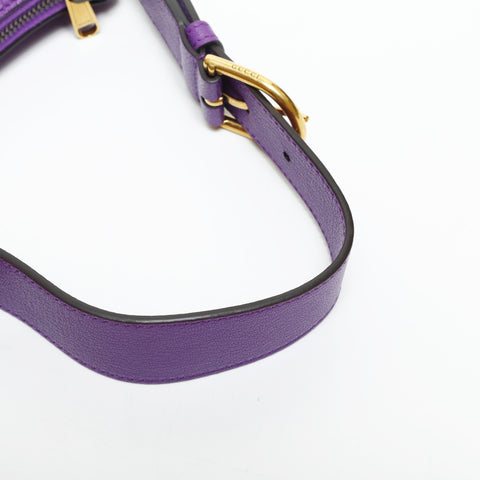GUCCI Mini Hobo Aphrodite Leather Shoulder Bag purple WS23292