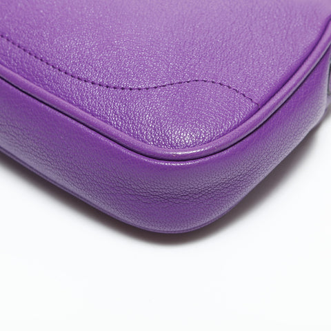 GUCCI Mini Hobo Aphrodite Leather Shoulder Bag purple WS23292