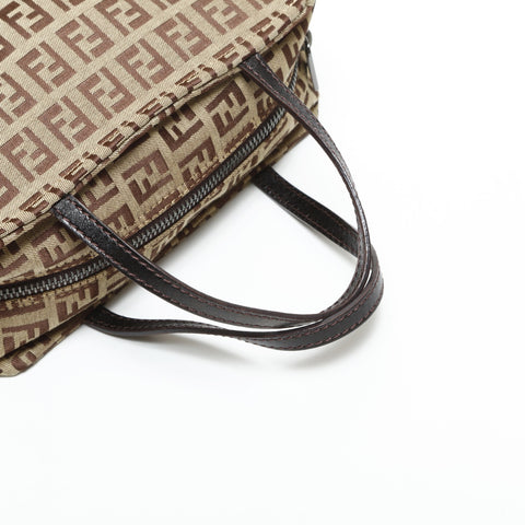 FENDI Zucchino Mini Canvas Handbag beige WS23294