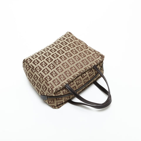 FENDI Zucchino Mini Canvas Handbag beige WS23294