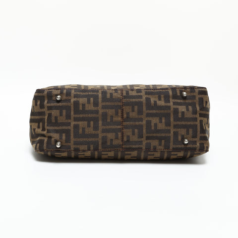 FENDI Zucca canvas Handbag Brown WS23296