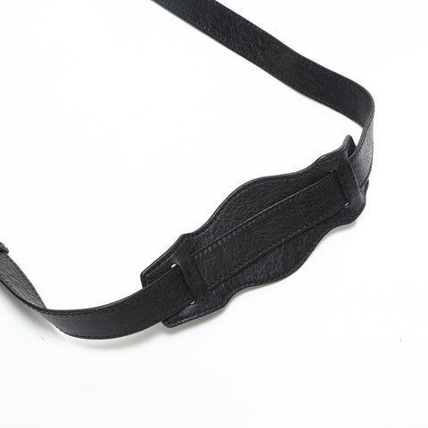 BALENCIAGA Giant Leather 2way Bonbon Shoulder Bag black WS23297