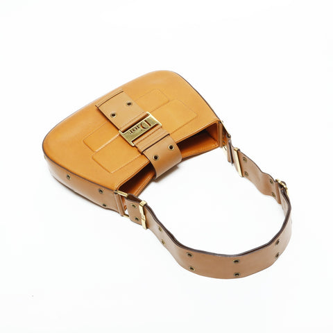 Christian Dior Street Chic Leather Shoulder Bag Brown WS23299