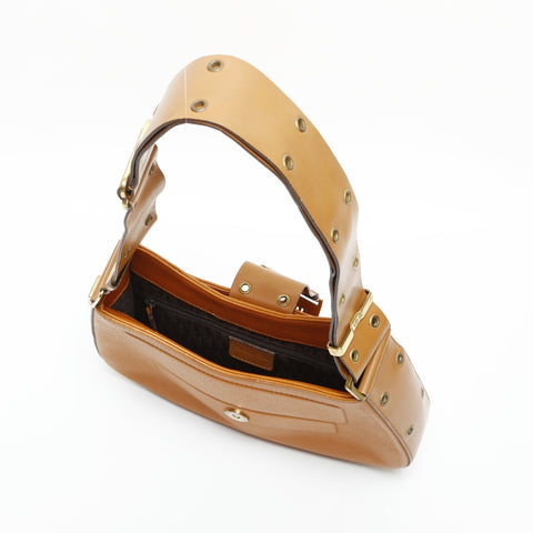 Christian Dior Street Chic Leather Shoulder Bag Brown WS23299