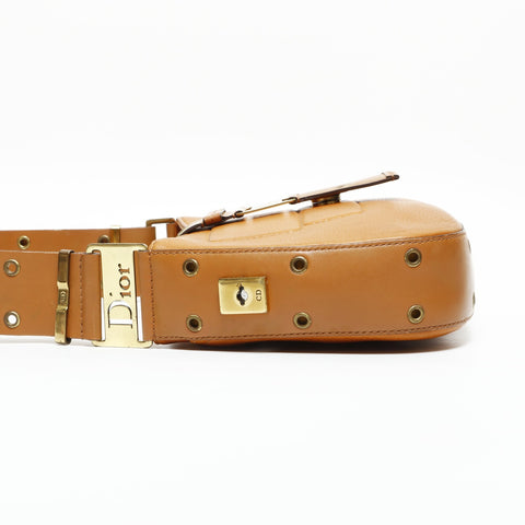 Christian Dior Street Chic Leather Shoulder Bag Brown WS23299