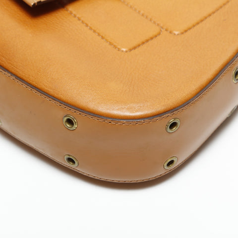 Christian Dior Street Chic Leather Shoulder Bag Brown WS23299