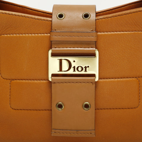 Christian Dior Street Chic Leather Shoulder Bag Brown WS23299