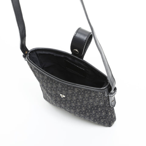Christian Dior Trotter Canvas Phone Case Shoulder Bag black WS23300