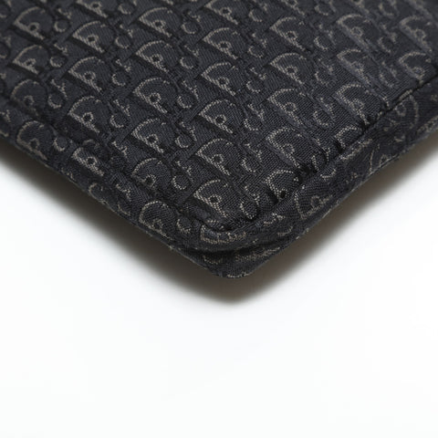 Christian Dior Trotter Canvas Phone Case Shoulder Bag black WS23300