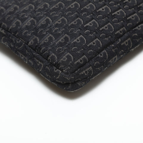 Christian Dior Trotter Canvas Phone Case Shoulder Bag black WS23300