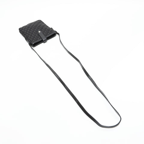 Christian Dior Trotter Canvas Phone Case Shoulder Bag black WS23300