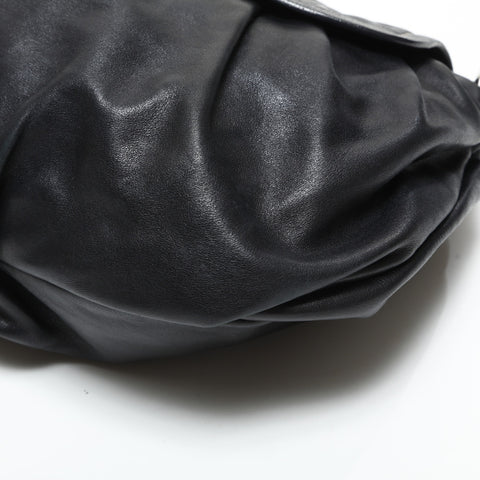 PRADA leather Shoulder Bag black WS23302