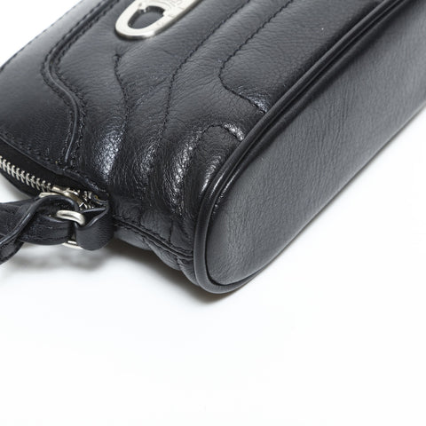 CELINE Leather Triomphe Pouch leather black WS23304
