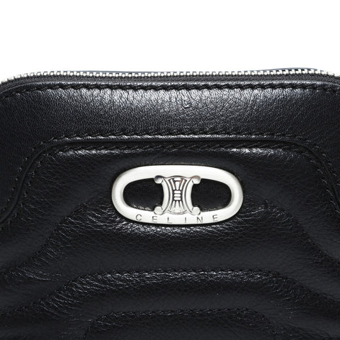 CELINE Leather Triomphe Pouch leather black WS23304