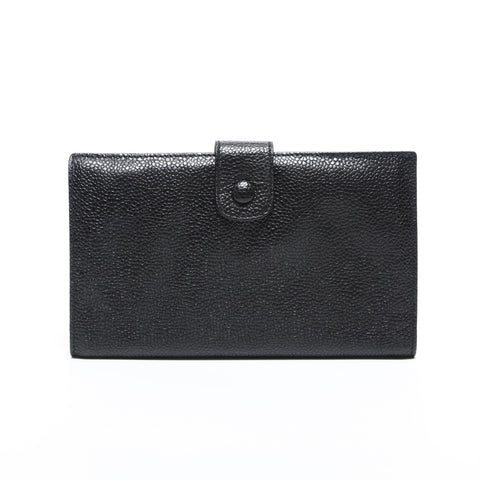 CHANEL No. 2 Caviar Skin 1991-1994 COCO Mark Purse black WS23306