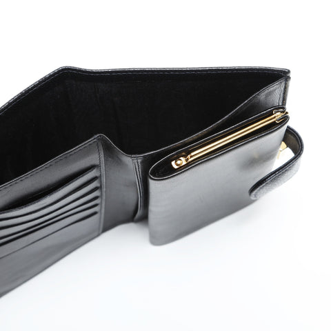 CHANEL No. 8 Caviar Skin 2003-2004 COCO Mark Purse black WS23307