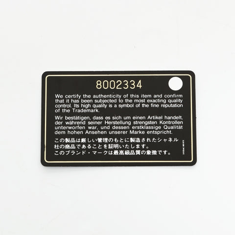 CHANEL No.8 2003-2004 COCO Mark Purse leather black WS23307