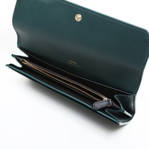 CARTIER Garland Ledergeldbörse grün WS23309
