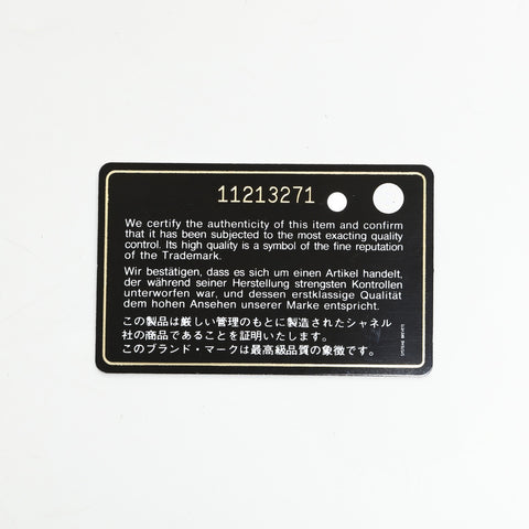 CHANEL Punched Leather Matelasse COCO Mark 11 Series 2006-2008 Card Case black WS23310